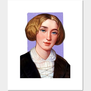 English Novelist George Eliot illustration Posters and Art